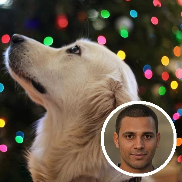 Rafael Souza e seu golden retriever